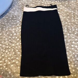 Ronny Kobo Collection Black and White Pencil Skirt